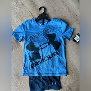 NWT Under Armour shorts set boys size 5 MSRP: $36.00